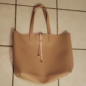 Dusty rose taupe tote bag
